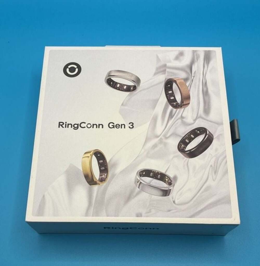 EMPTY BOX RingConn Gen 3 Smart Ring Box Packaging Brushed Silver Size 09